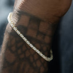 Diamond Tennis Chain + Bracelet Bundle in Yellow Gold- 2mm