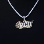 Virginia Commonwealth University Official NCAA Logo Pendant in White Gold