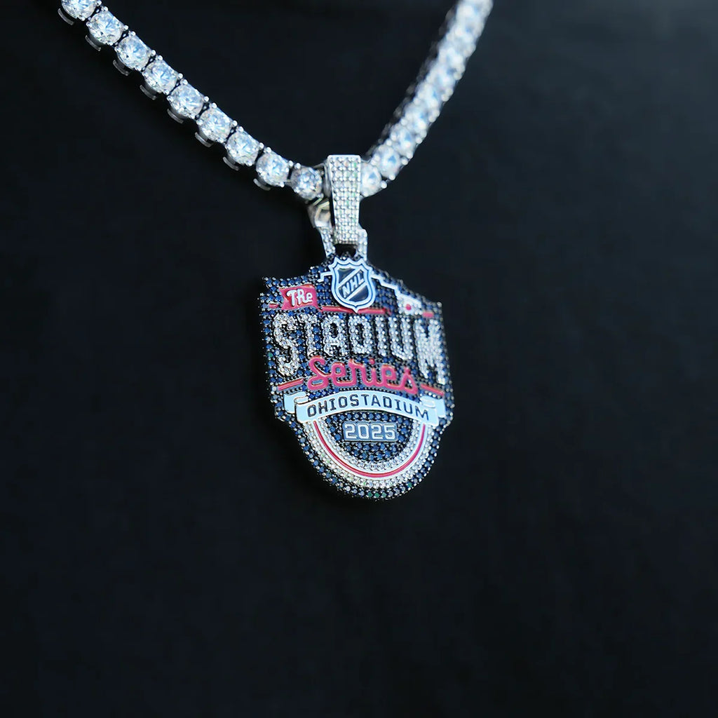 Stadium Series Official NHL Logo Pendant in White Gold
