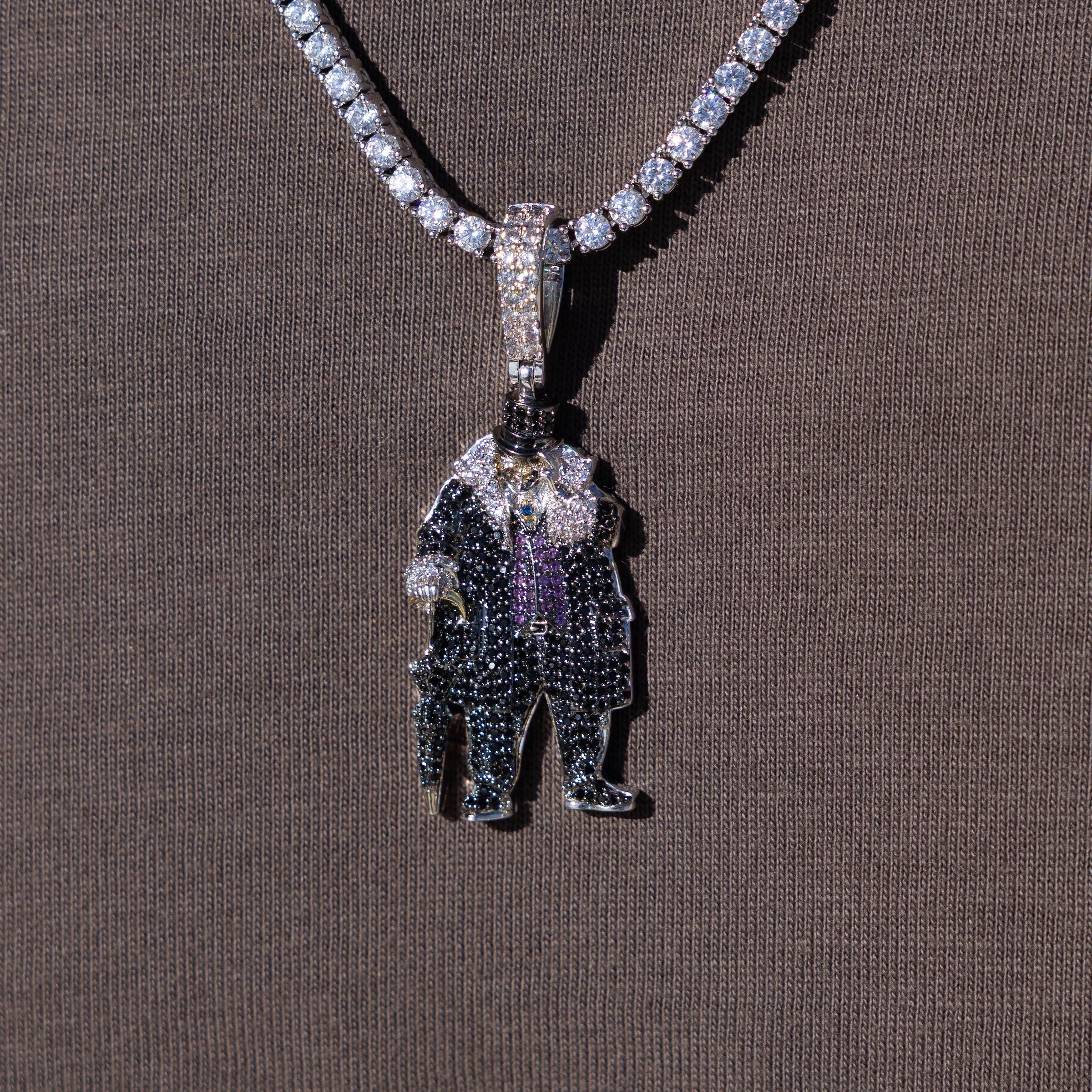 Penguin Body Official DC Comics Pendant in White Gold