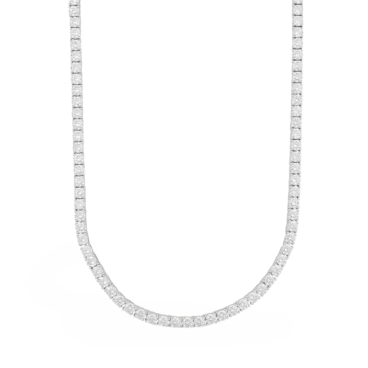 Moissanite Diamond Tennis Chain in Sterling Silver- 3mm