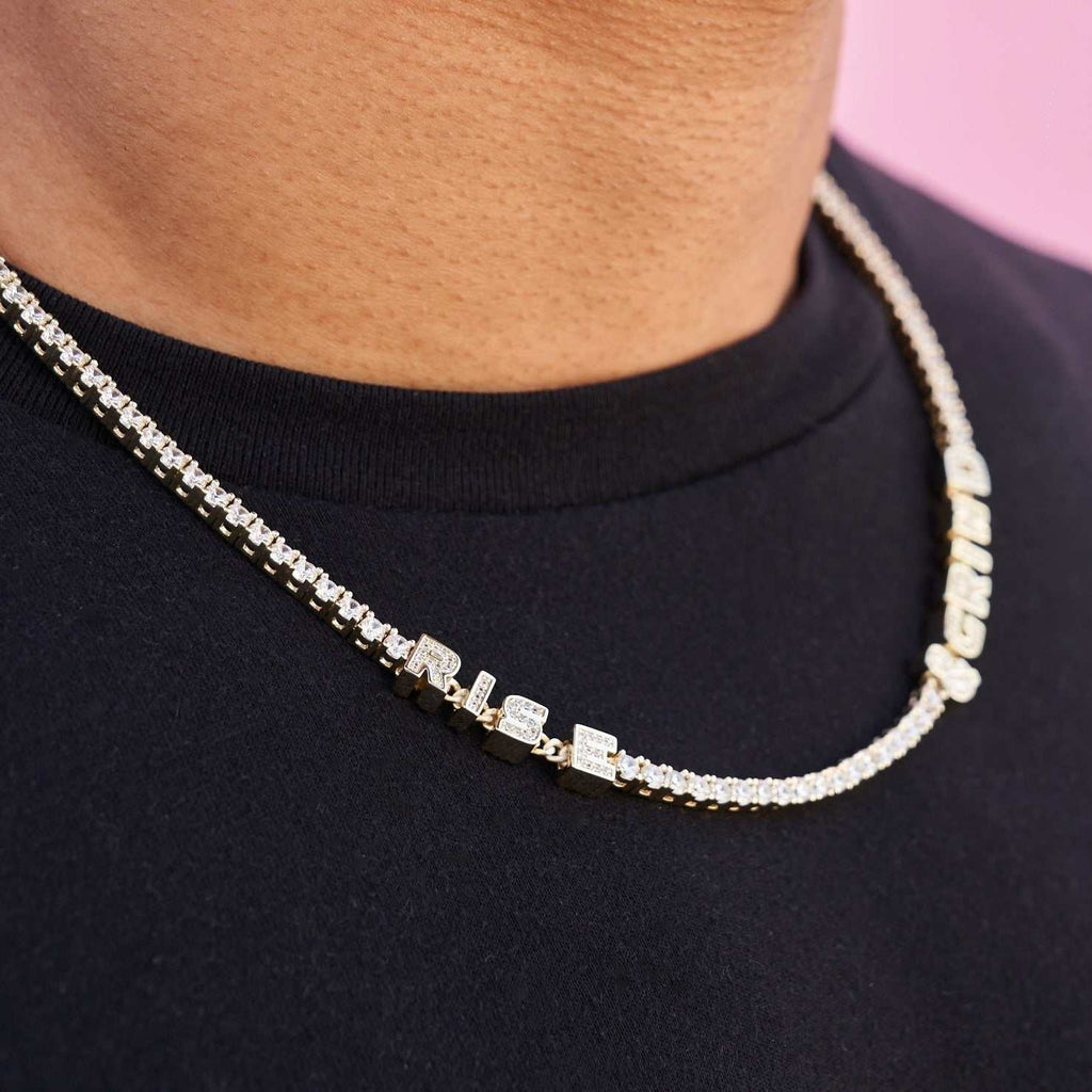 Custom Stationed Tennis Chain