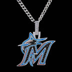 Miami Marlins Official MLB Logo Pendant