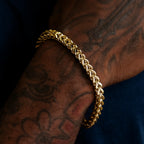 Franco Bracelet in Yellow Gold- 6mm