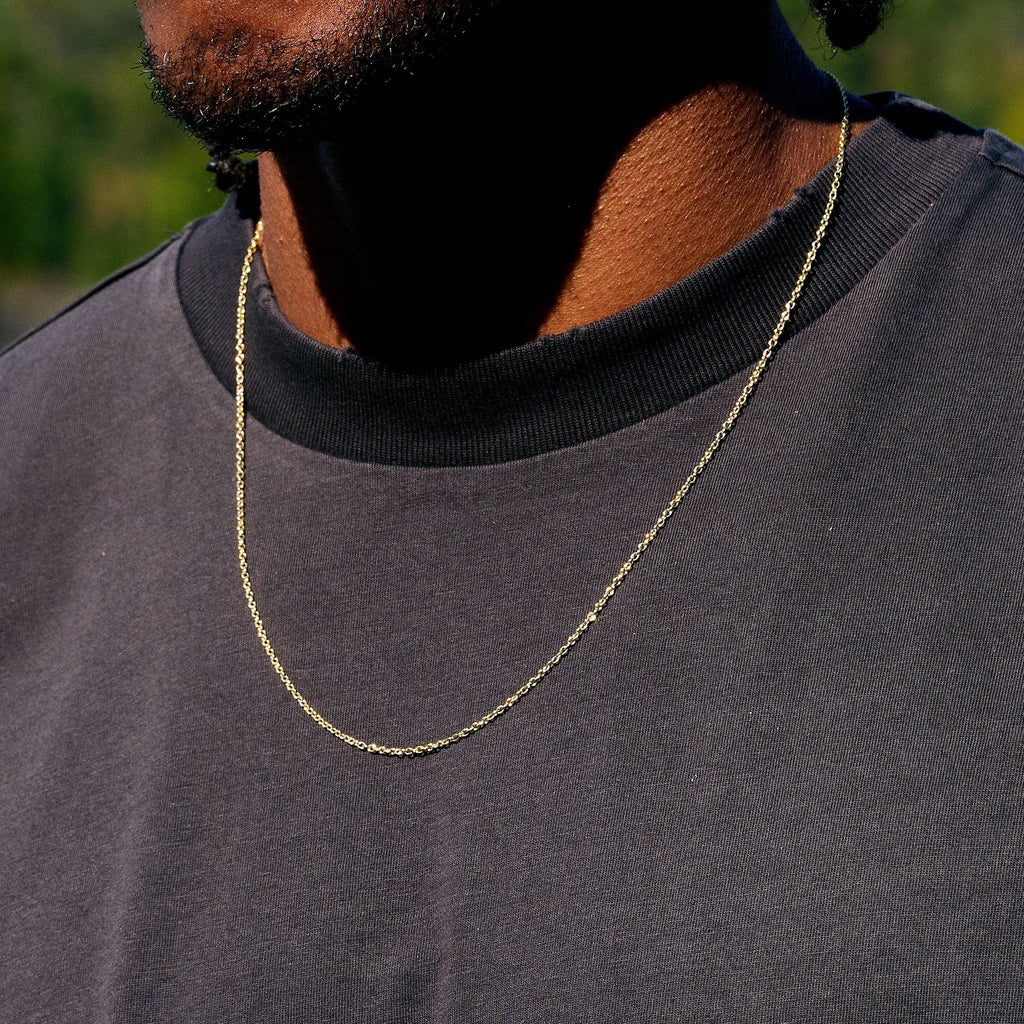 Cable Chain in Yellow Gold - 1.5mm