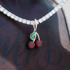 Iced Cherry Pendant