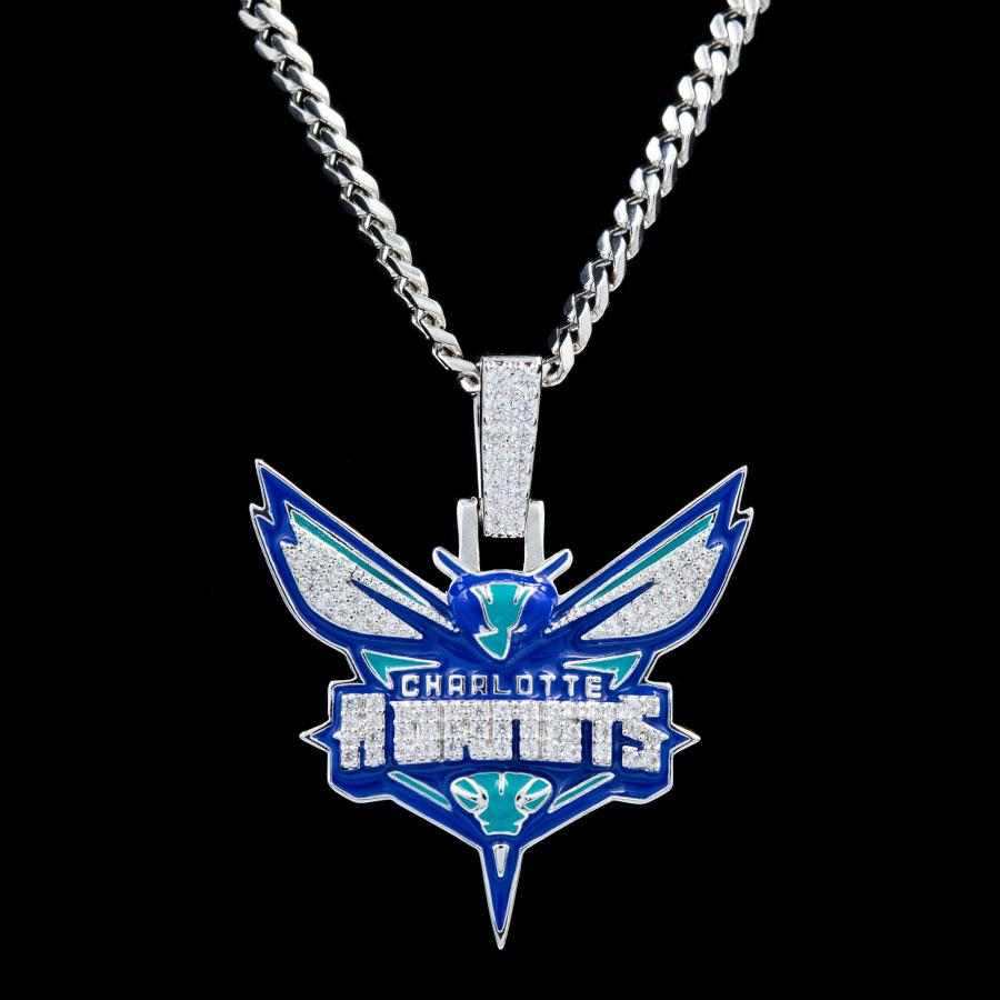 Charlotte Hornets Official NBA Logo Pendant
