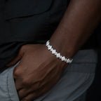 Cloister Link Chain + Bracelet Bundle in White Gold
