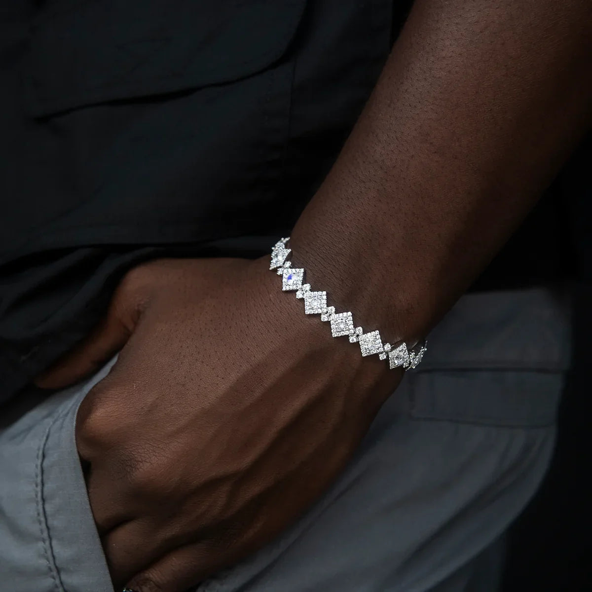 Cloister Link Chain + Bracelet Bundle in White Gold