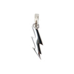 Simple Micro Lightning Bolt Pendant in Sterling Silver