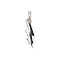 Simple Micro Lightning Bolt Pendant in Sterling Silver