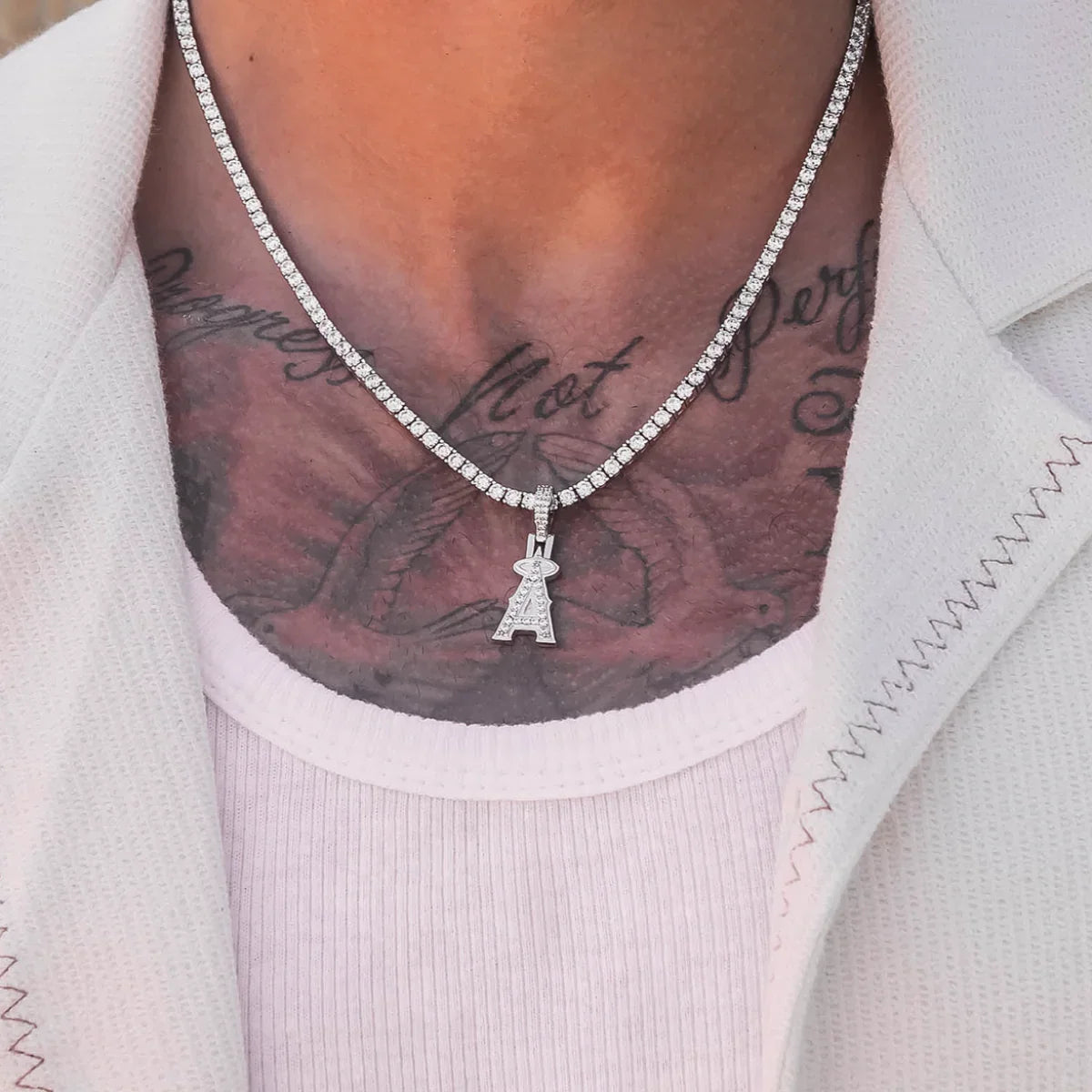 Los Angeles Angels Official MLB Micro Logo Pendant