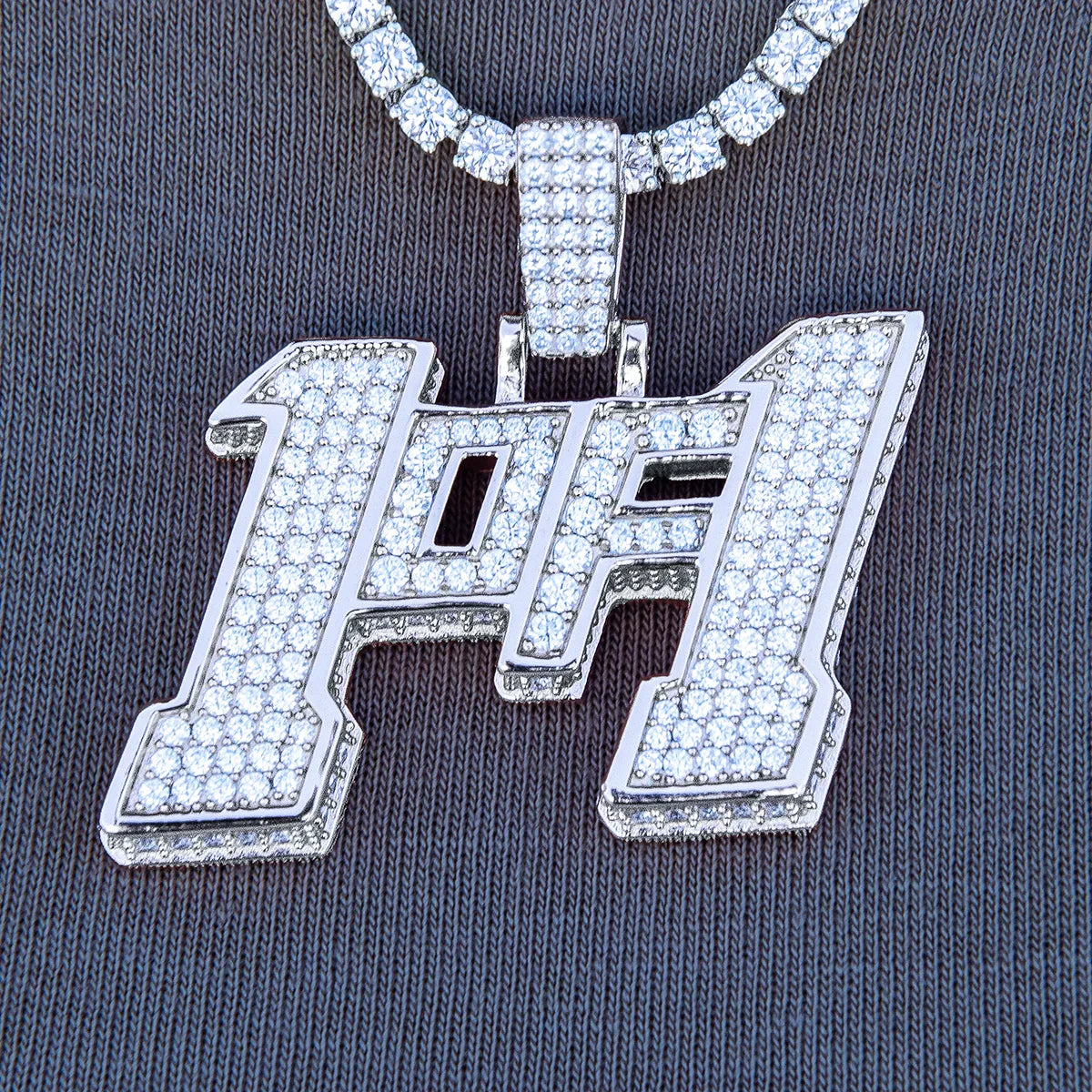 Moissanite 1of1 Pendant in Sterling Silver