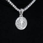 Dallas Mavericks Official NBA Micro Logo Pendant in White Gold