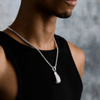 Boxing Glove (Right) Pendant in White Gold