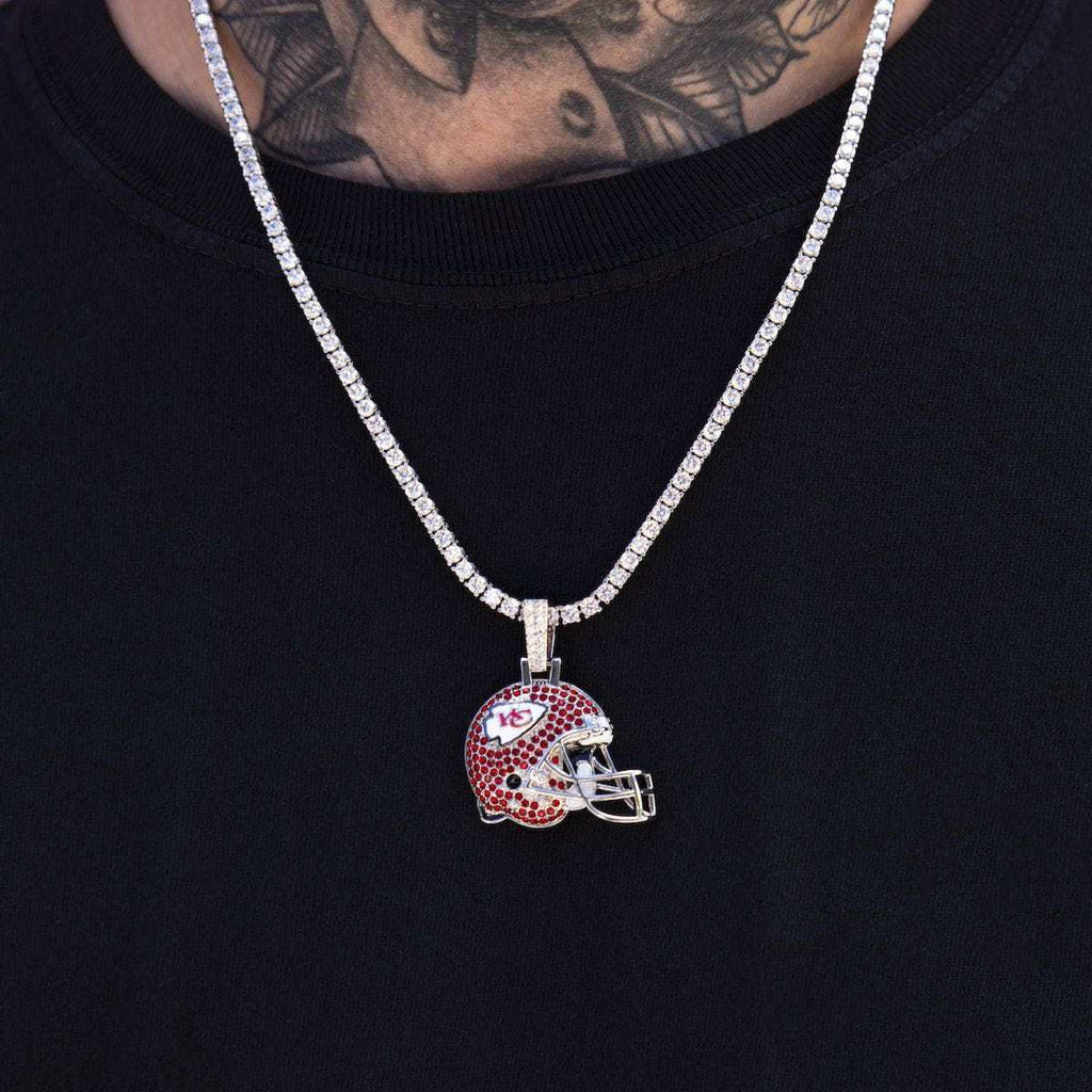 Kansas City Chiefs Official NFL Helmet Pendant