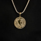 Atlanta Hawks Official NBA Coin Pendant in Yellow Gold