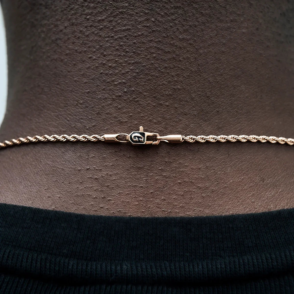 Rope Chain in Rose Gold - 2mm