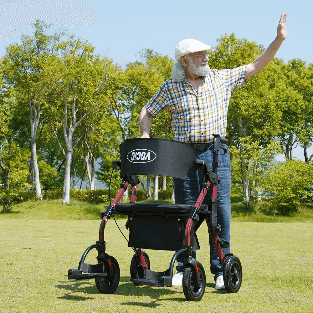 Z59 2 in 1 Heavy Duty Walker Wheelchair Combo