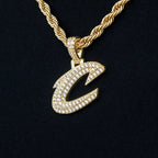 Cleveland Cavaliers Official NBA Micro Logo Pendant in Yellow Gold