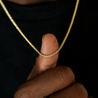 Palm Chain + Bracelet Bundle in Yellow Gold- 2mm