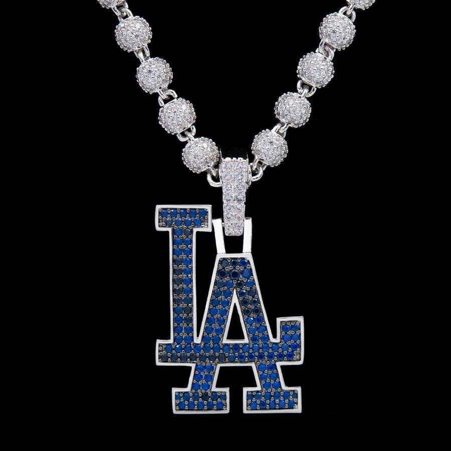 Los Angeles Dodgers 150th Anniversary Official MLB Logo Pendant