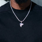Micro Atlanta Falcons Official NFL Logo Pendant in White Gold