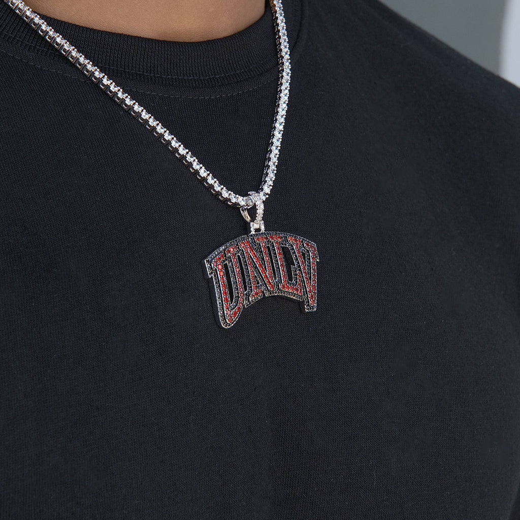 University of Nevada Las Vegas Official NCAA Logo Pendant in White Gold