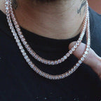 Diamond Tennis Chain in Rose Gold- 5mm