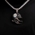 2025 Pittsburgh Steelers Team Helmet Pendant - White Gold