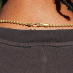 Moon Cut Ball Chain in Yellow Gold Vermeil - 4mm