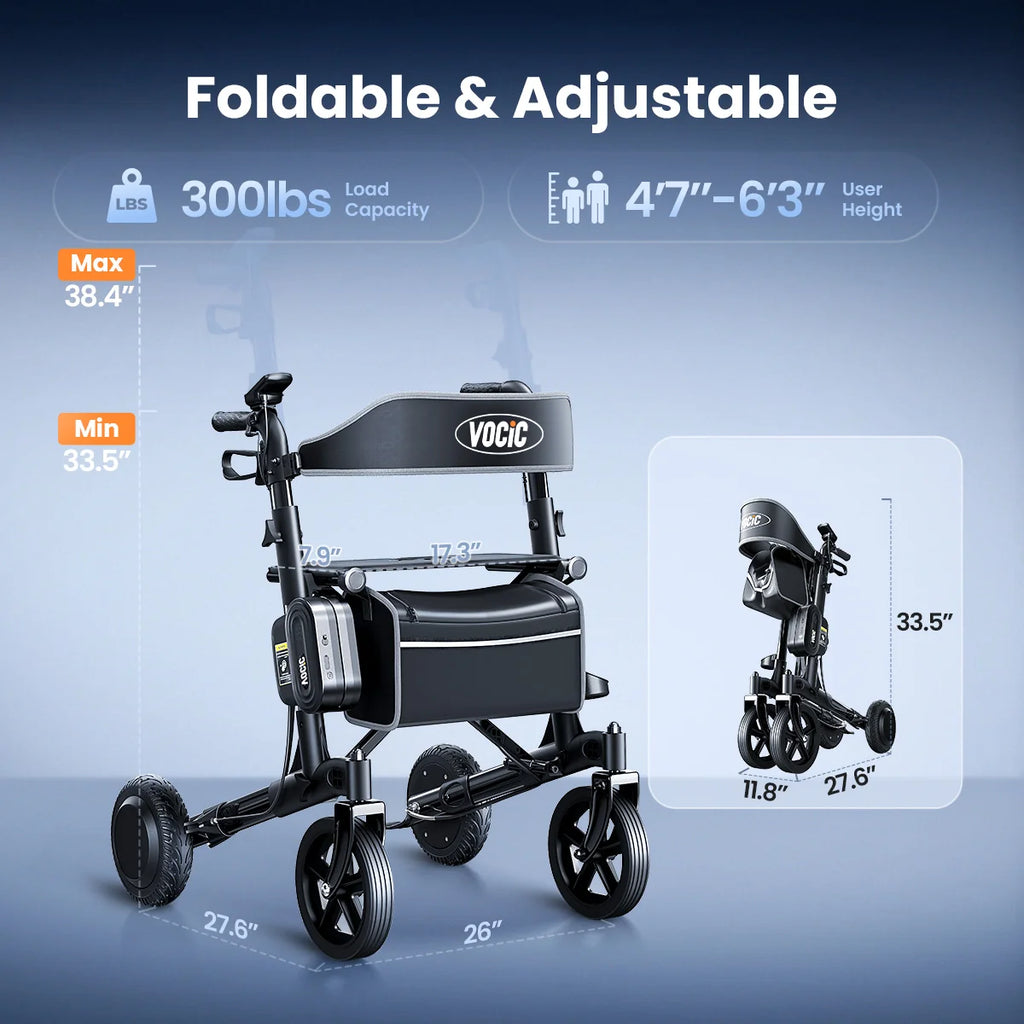 Z73 Electric Outdoor Foldable Rolling Walker