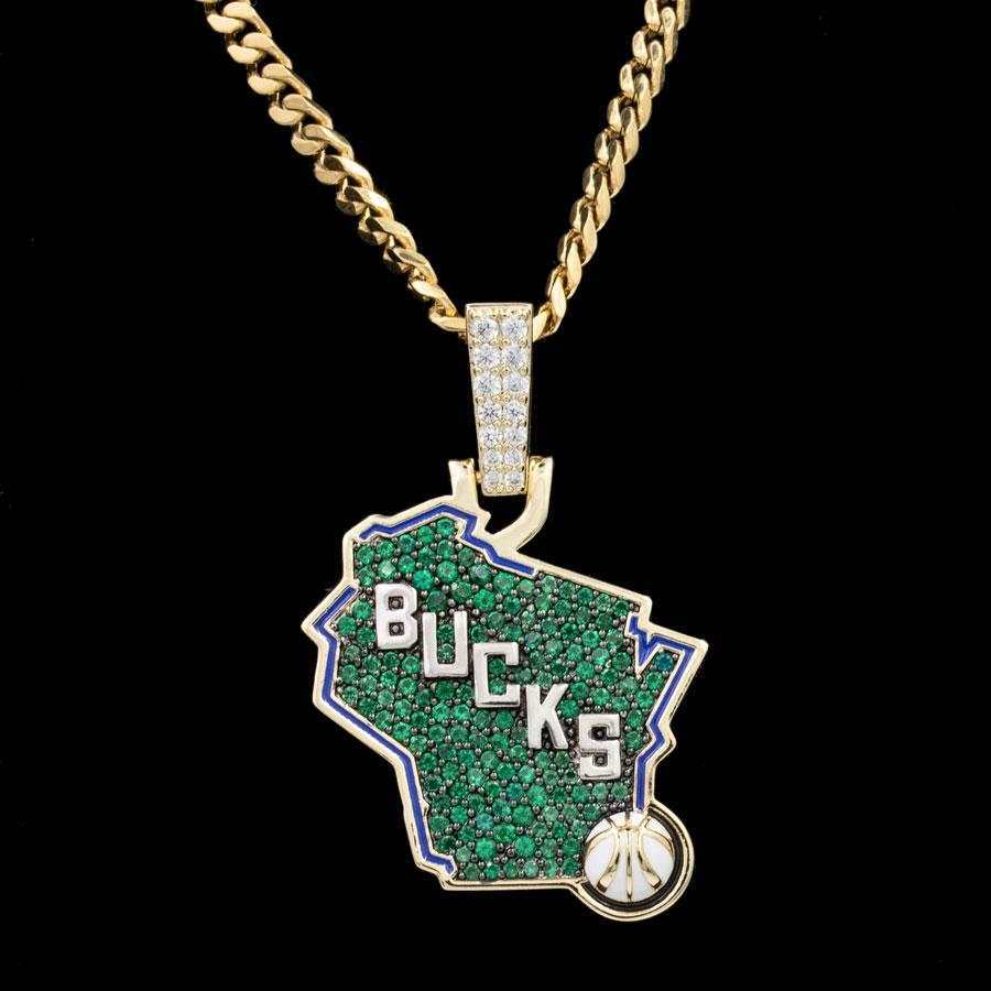 Milwaukee Bucks Official NBA Logo Pendant
