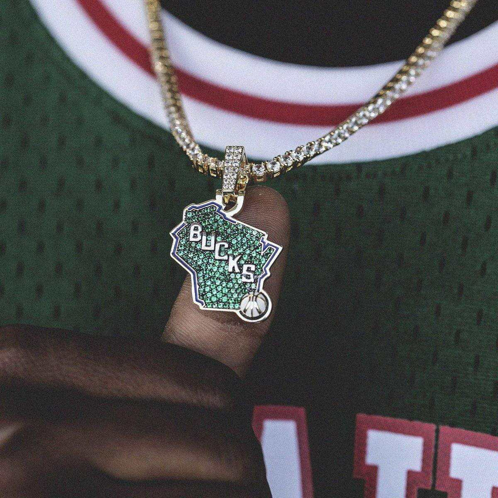Milwaukee Bucks Official NBA Logo Pendant