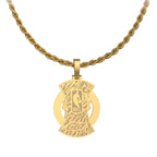 Moissanite New York Knicks Official NBA 2026 Championship Pendant in Yellow Gold Vermeil