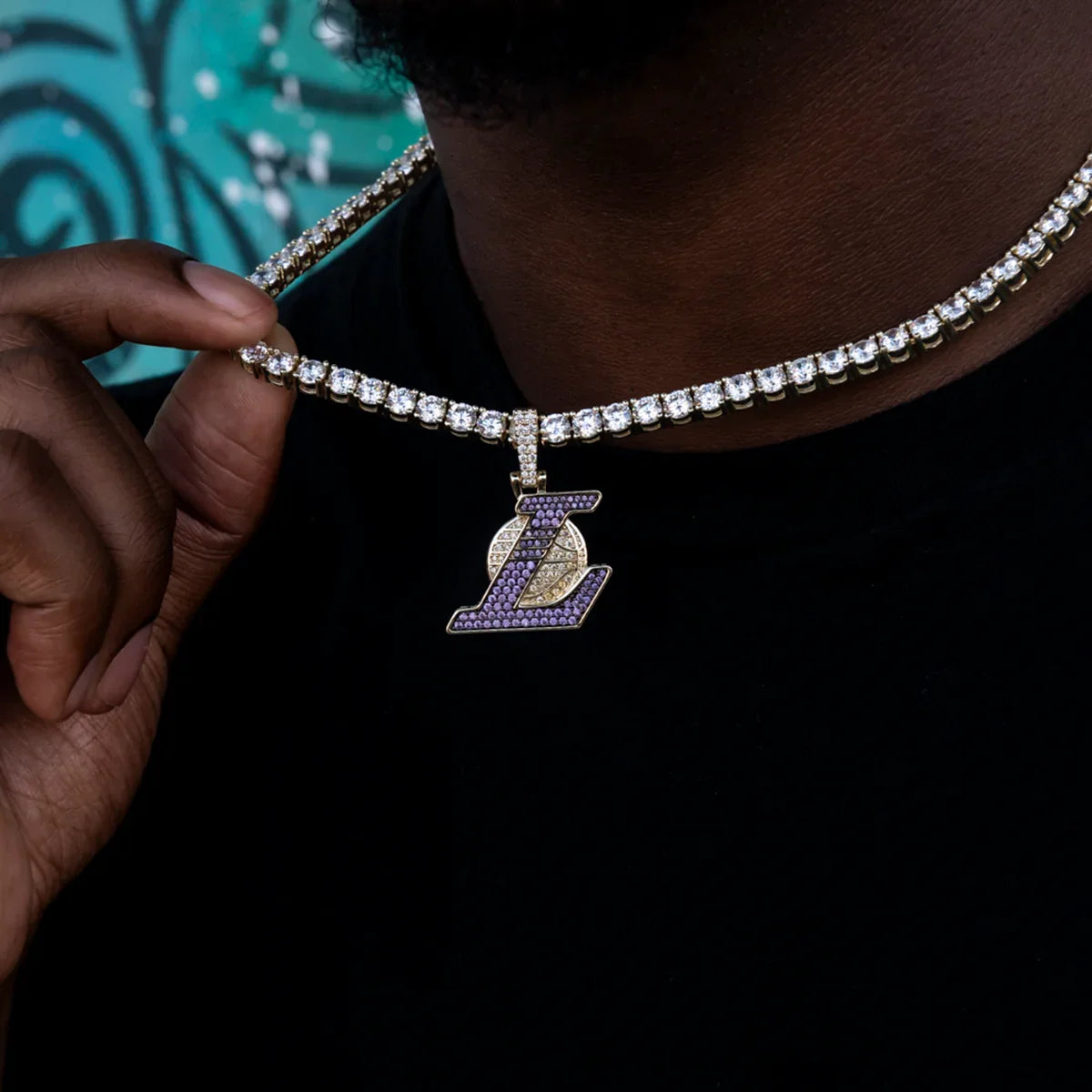 Los Angeles Lakers Official NBA City Logo Pendant