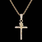 Crucifix Cross Pendant in Yellow Gold