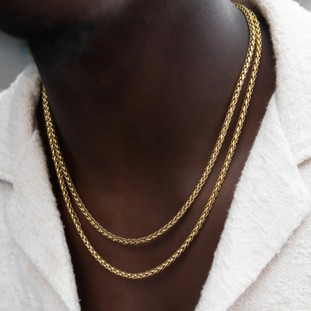 Palm Chain in Yellow Gold - 4mm
