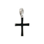Simple Micro Cross Pendant in Sterling Silver