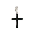 Simple Micro Cross Pendant in Sterling Silver