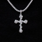 Crystal Iced Spiked Cross