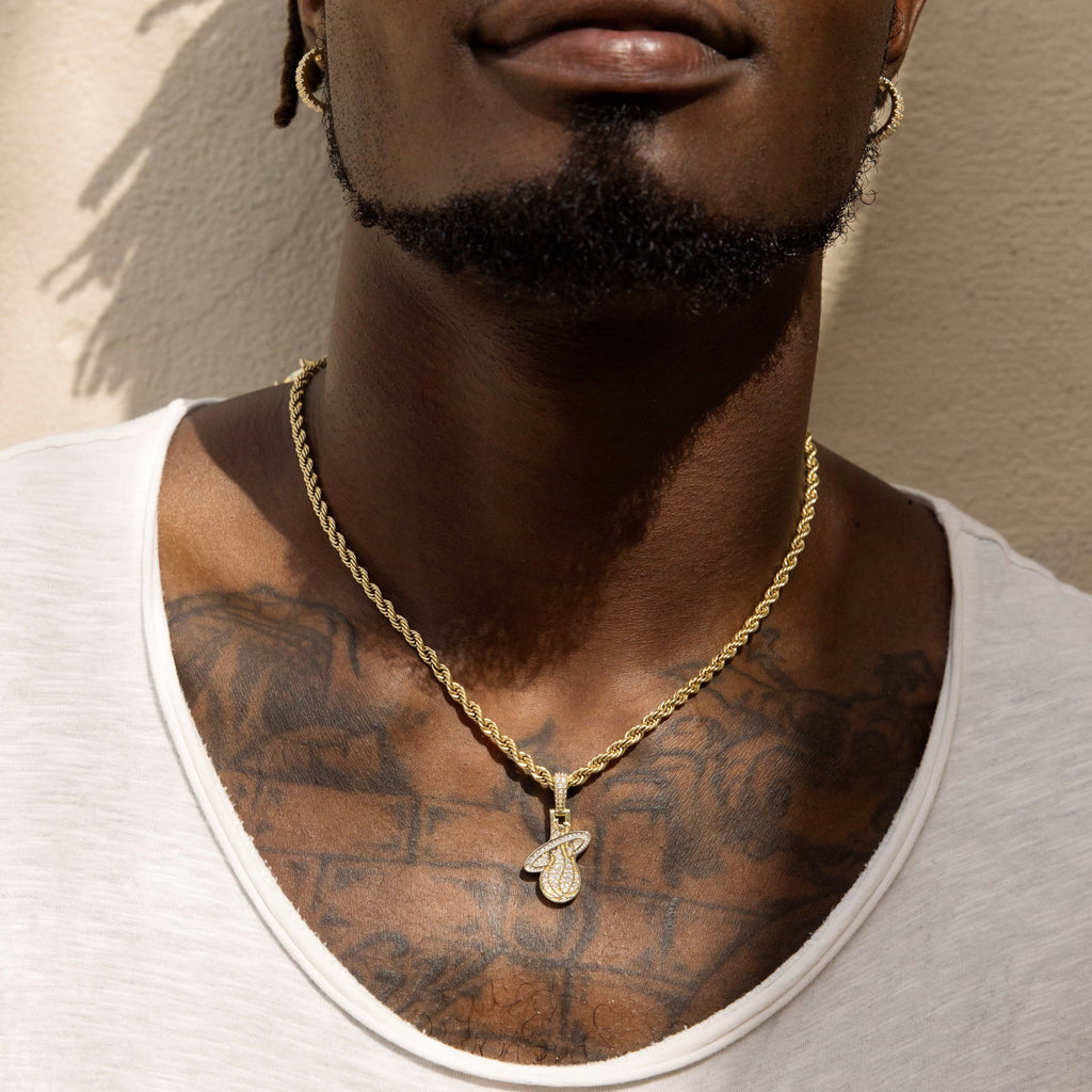 Miami Heat Official NBA Micro Logo Pendant