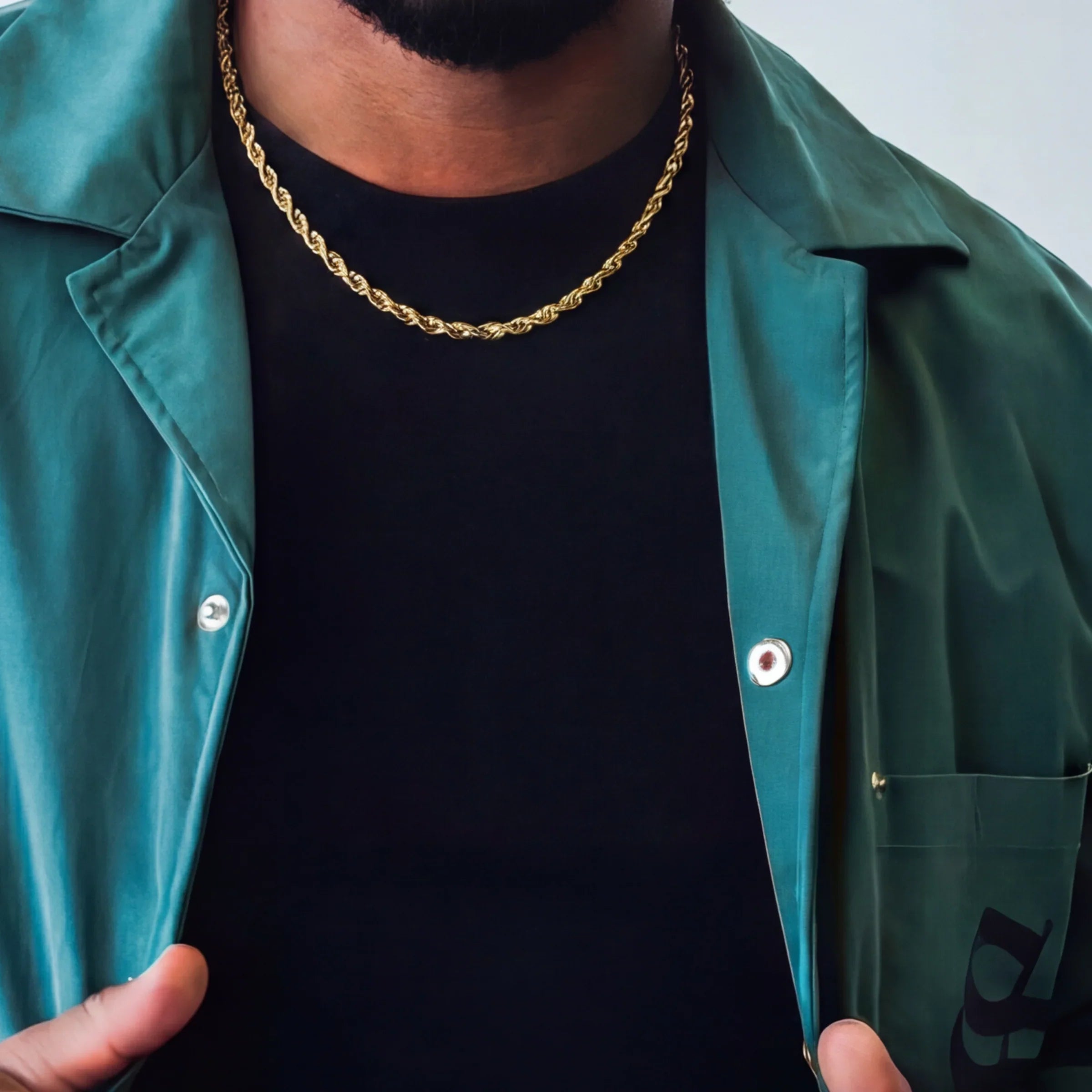 Rope Chain in Yellow Gold- 4mm
