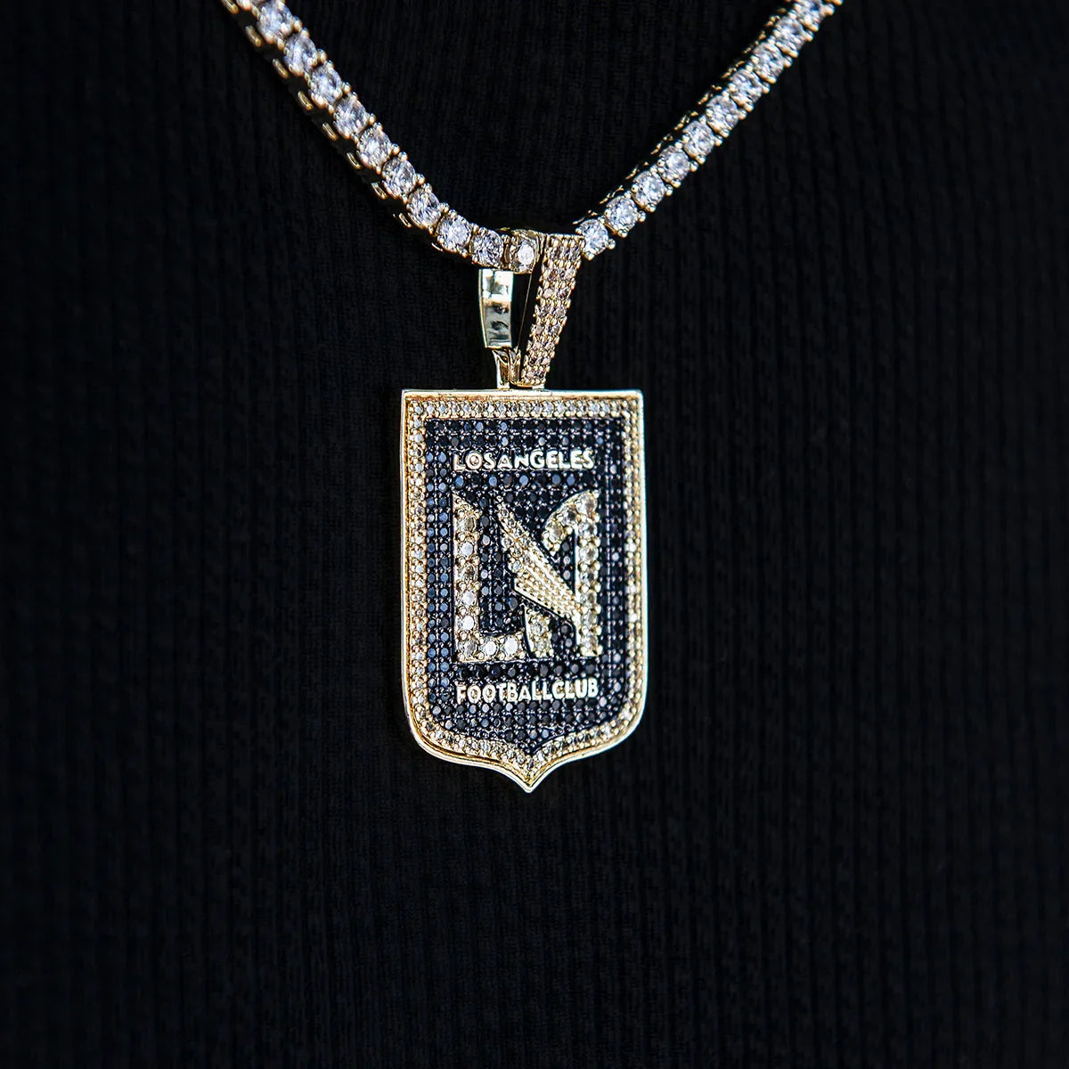 Los Angeles FC Official MLS Logo Pendant in Yellow Gold