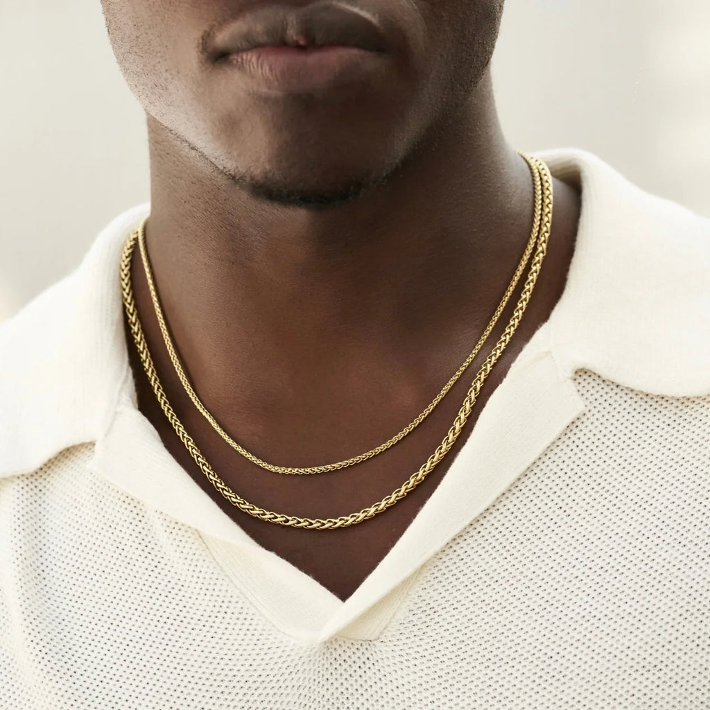 Palm Chain in Yellow Gold - 2mm