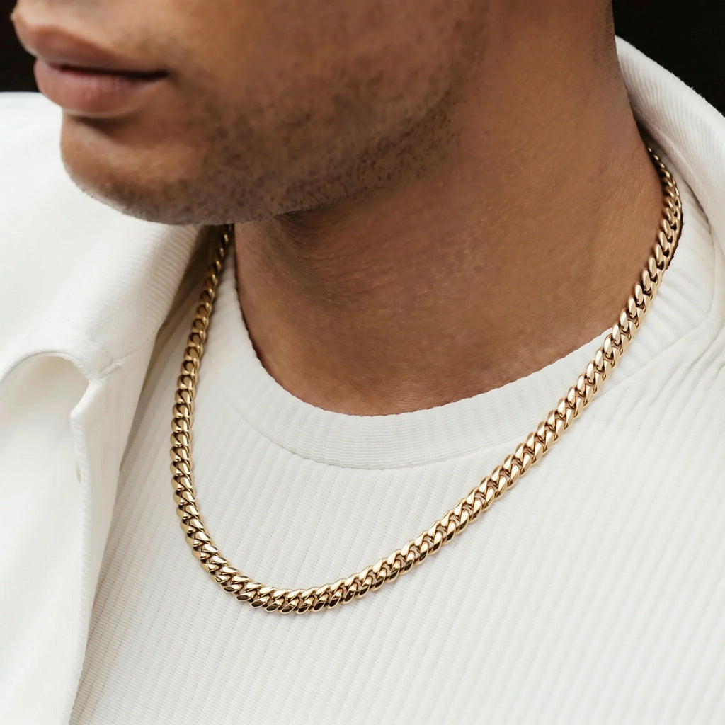 Miami Cuban Link Chain in Yellow Gold - 8mm