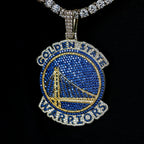 Large Golden State Warriors Official NBA Logo Pendant