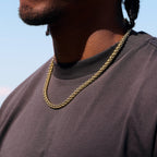 Palm Chain in Yellow Gold- 6mm