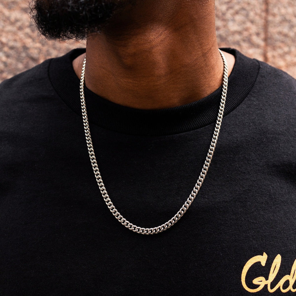 Miami Cuban Chain in White Gold - 5mm