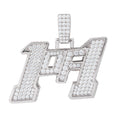 Moissanite 1of1 Pendant in Sterling Silver